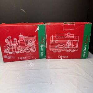 JC Penny Home Towne Express - 1998 Edition Train‎ Engine  And Caboose- New